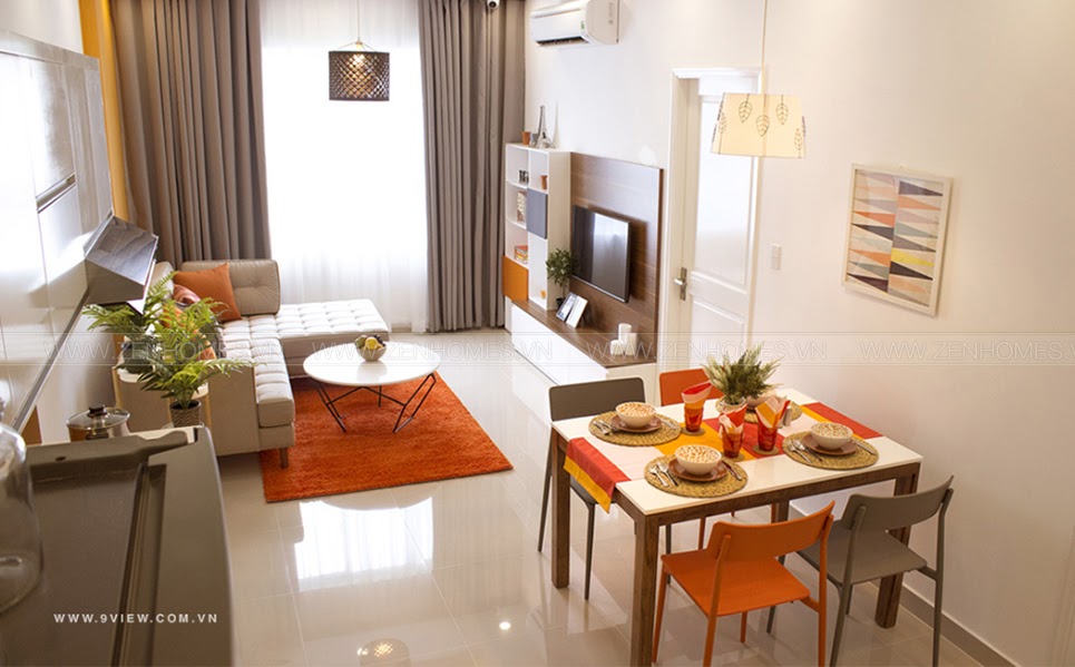 Nội thất nhà mẫu chung cư 9 View Apartment - Quận 9 - Hưng Thịnh